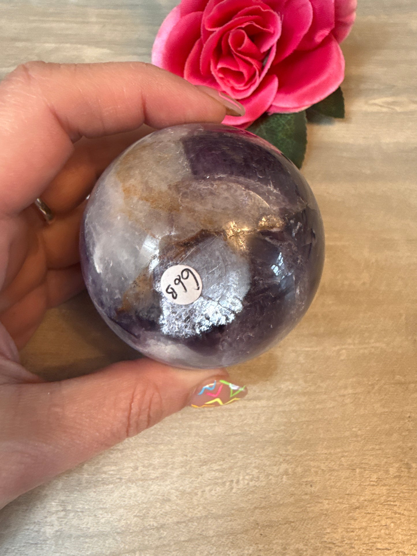 Gem Lepidolite Sphere