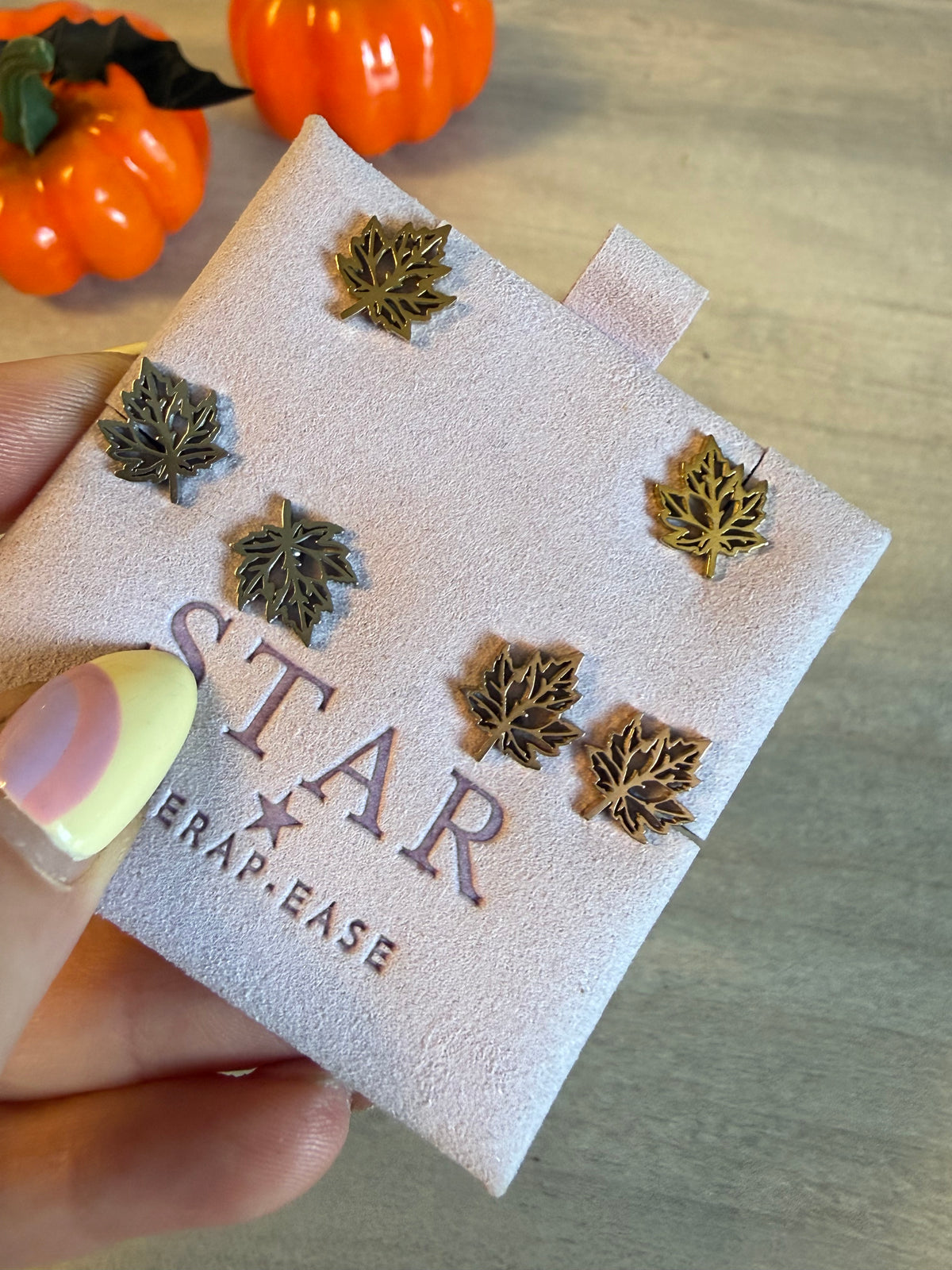 Leaf Autumn Stud Earrings