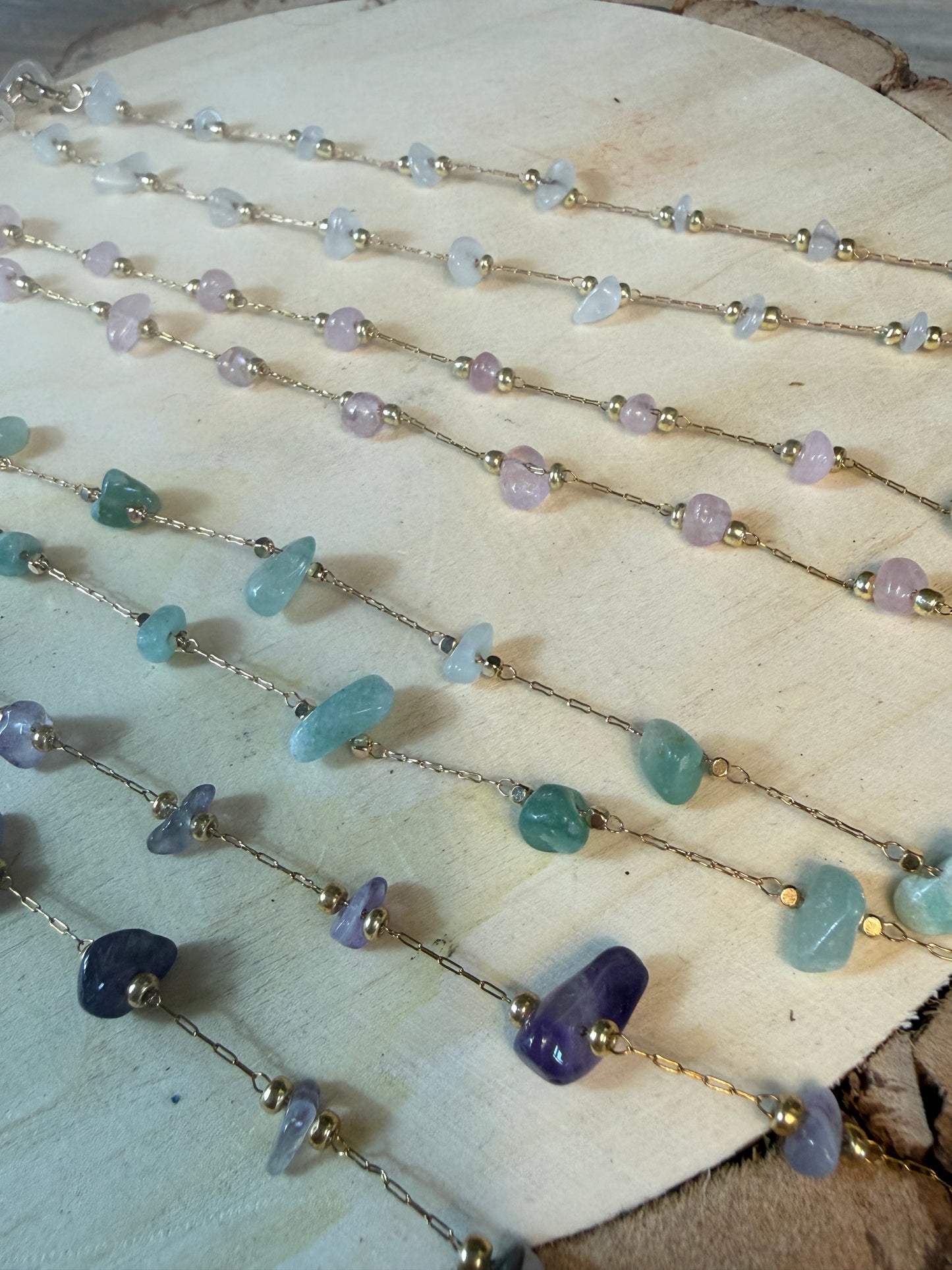 Beaded Gem Necklace