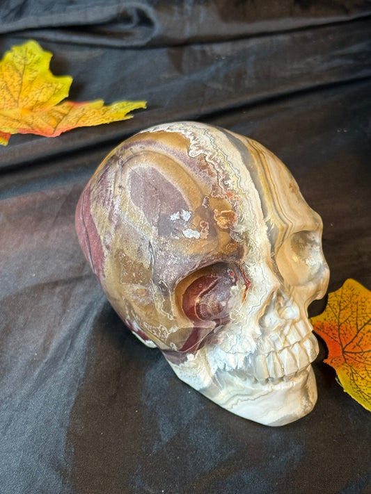 Mexican Agate Skull