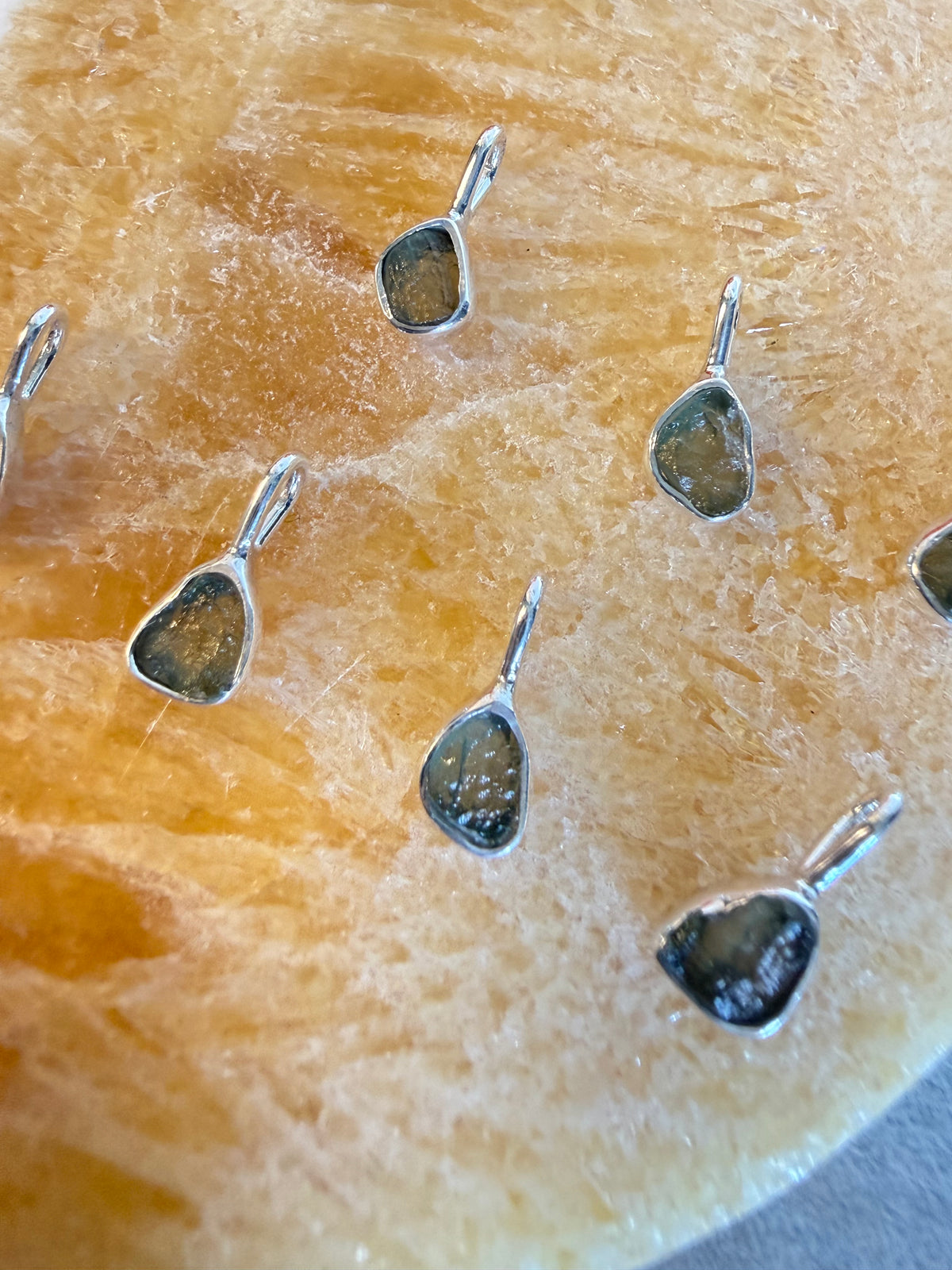 Moldavite 925 Mini Sterling Pendant