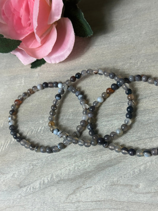 Botswana Agate 4mm Bracelet