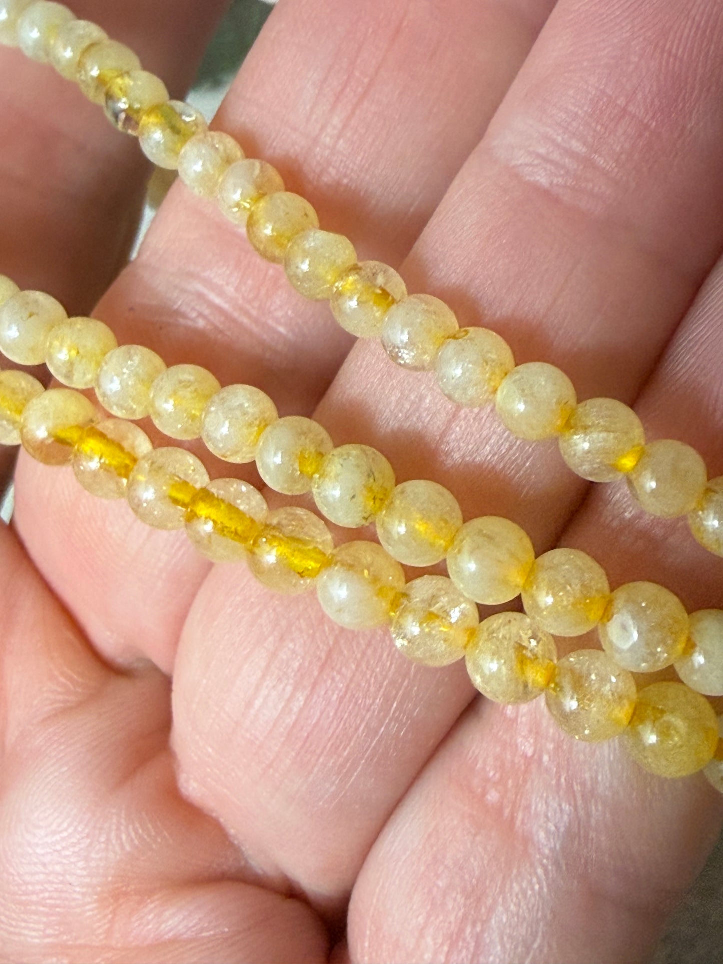 Citrine 4mm Bracelet
