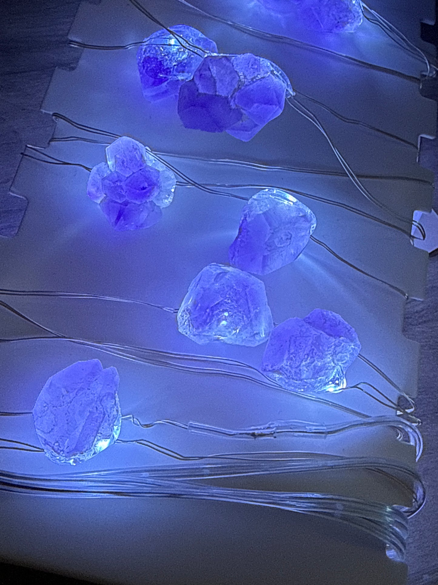 Amethyst Crystal string lights