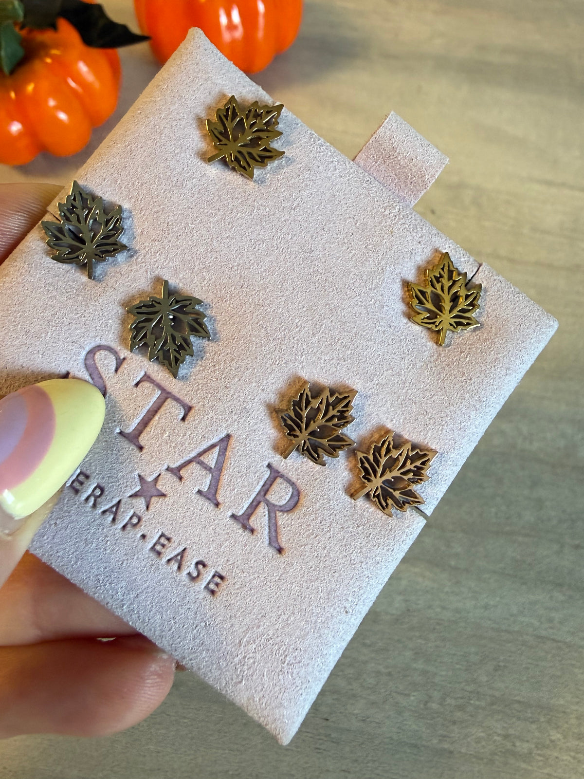 Leaf Autumn Stud Earrings