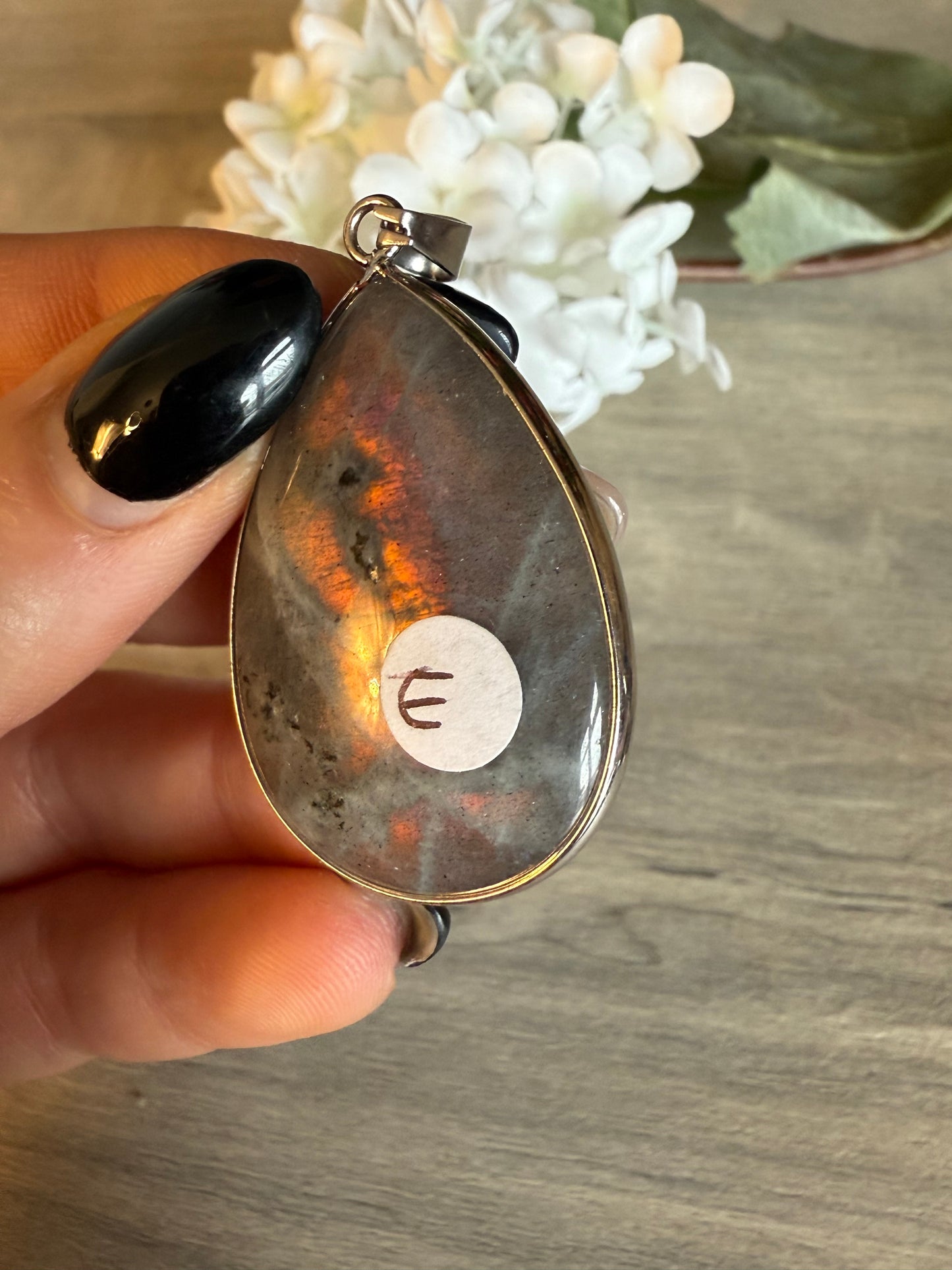 Lab Labradorite Pendant / keying