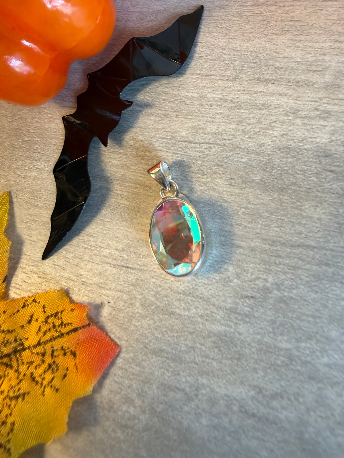 Mystic Topaz 925 Sterling Pendant