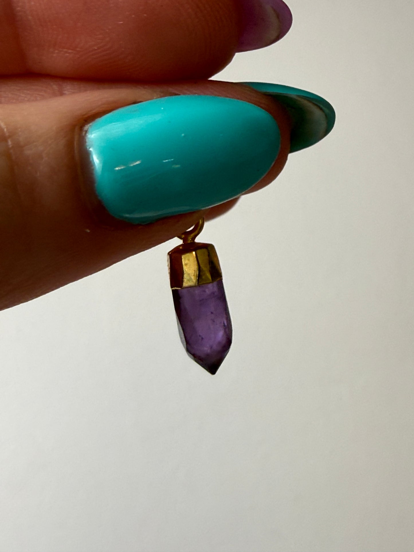 Facet Point 18K Gold Handmade Pendant