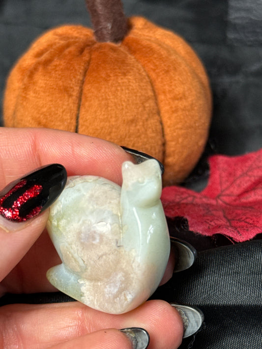 Green Flower Agate Snail
