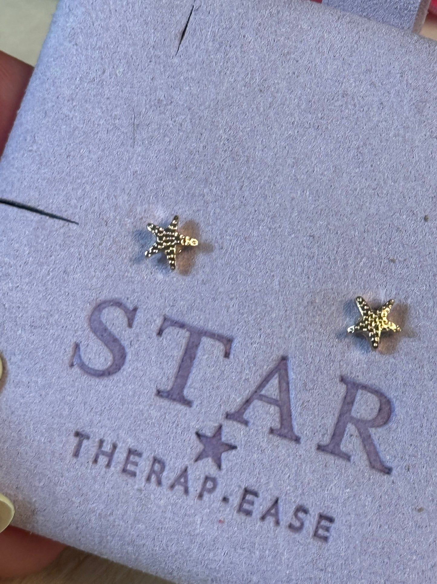 Mini Starfish Stud Earrings