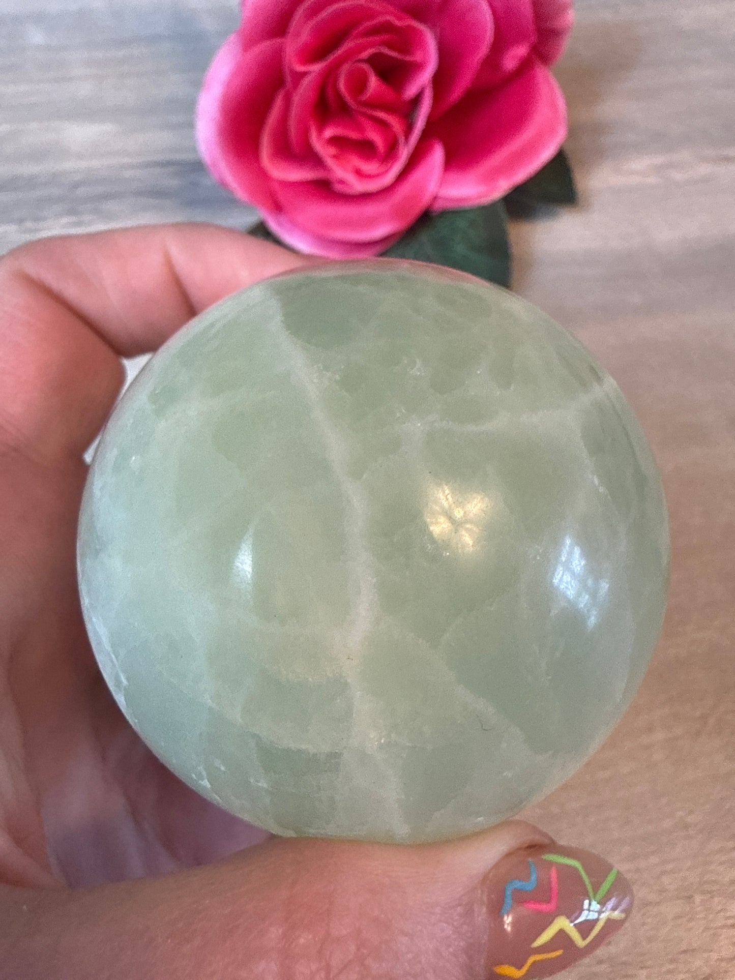 Pistachio Calcite Sphere