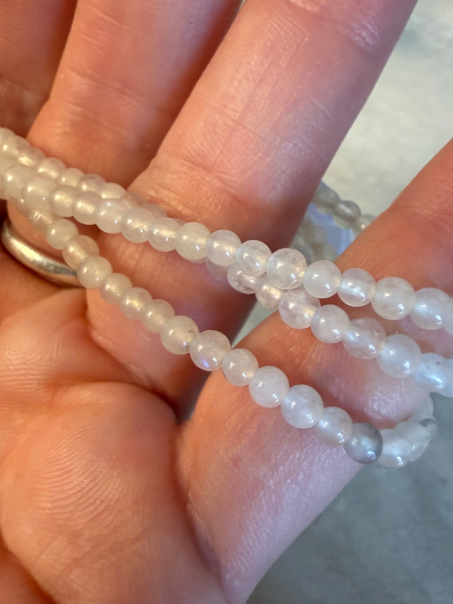 Moonstone bracelet - 3mm