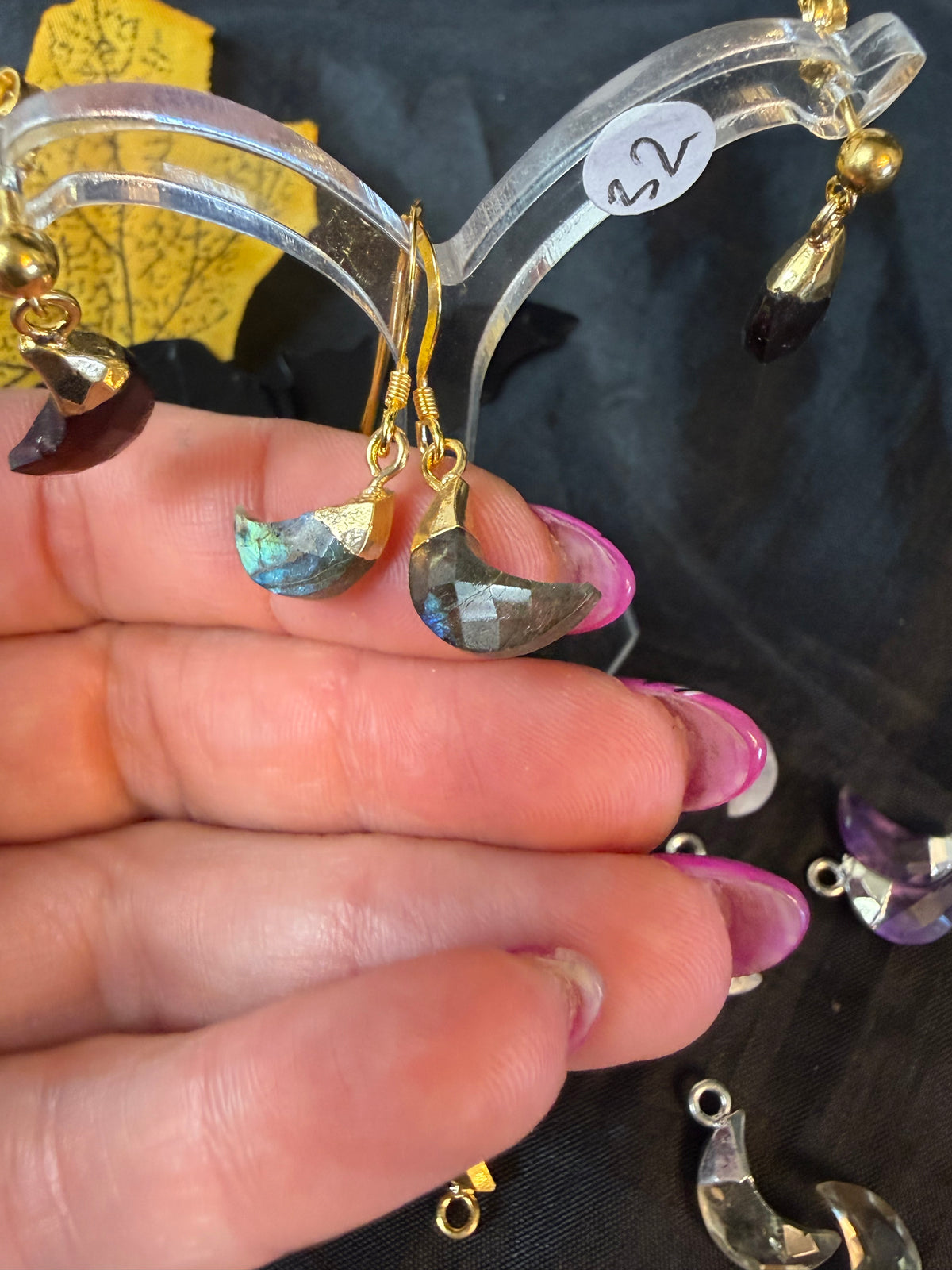 New Moon Sterling Earrings