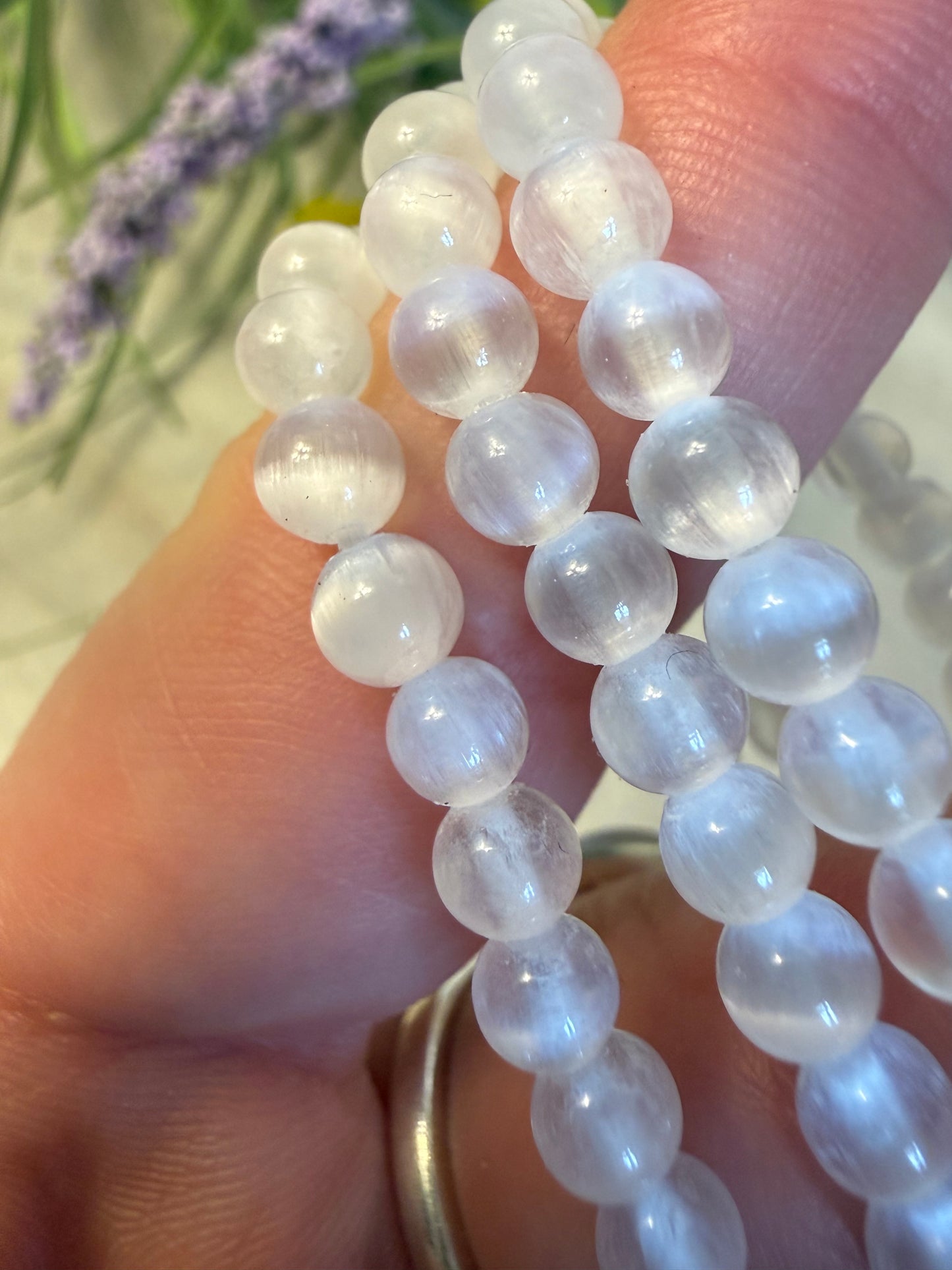 Selenite bracelet
