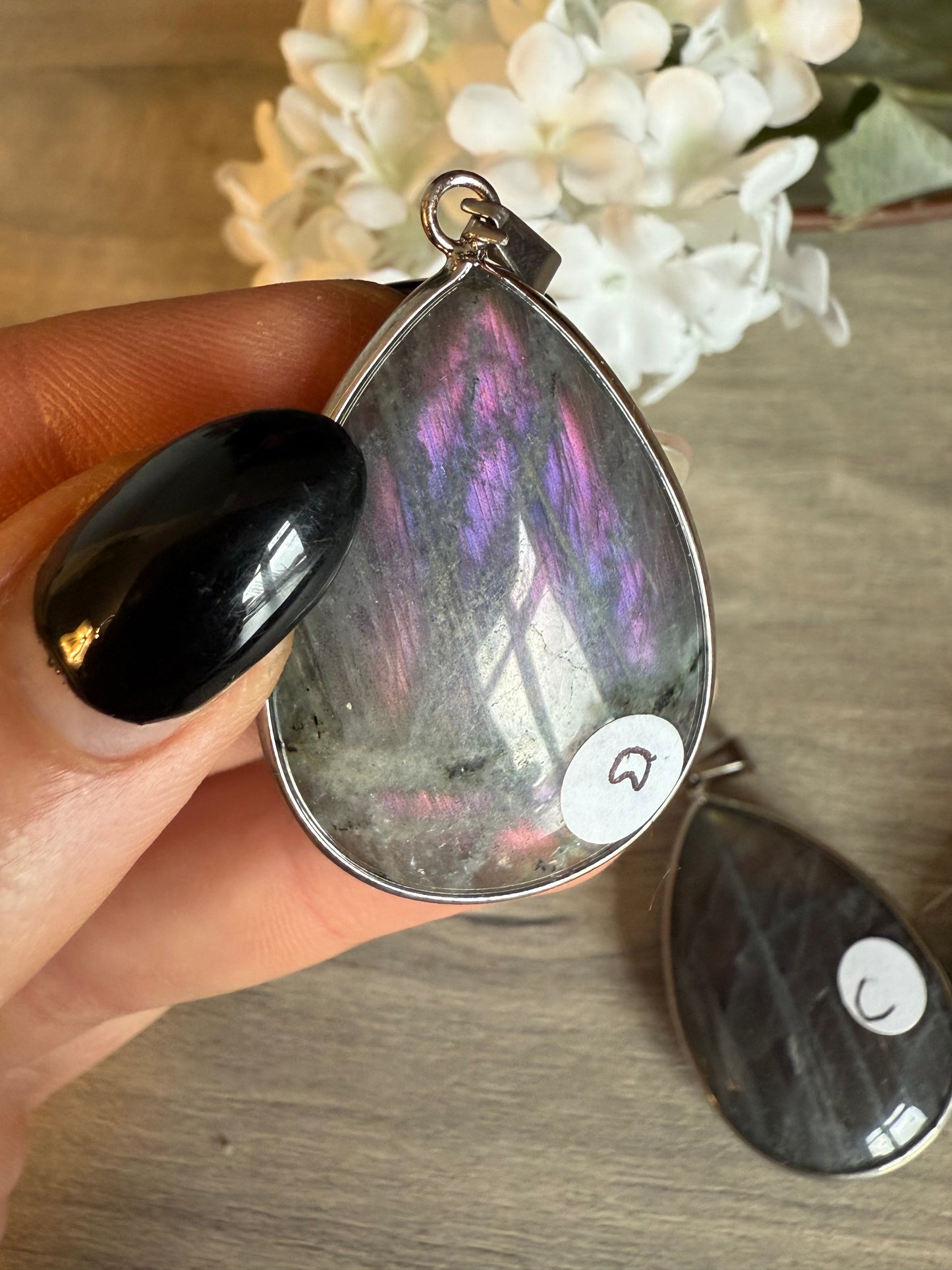 Lab Labradorite Pendant / keying