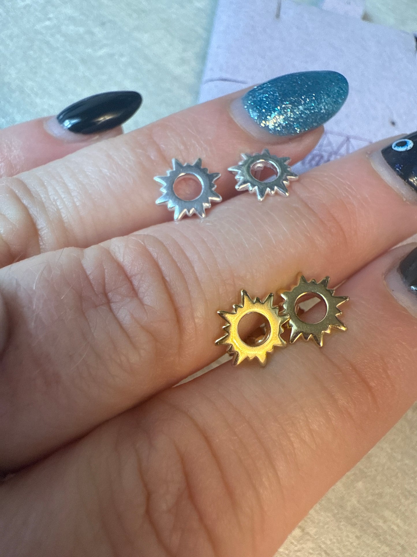 Celestia Sun Earrings Studs