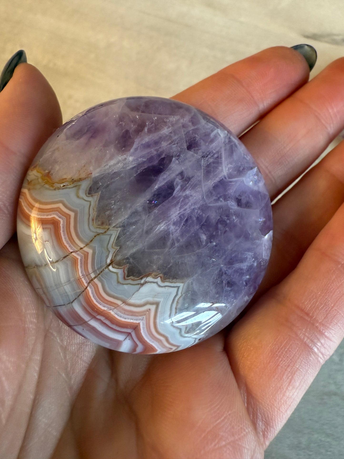 Amethyst Agate Palm