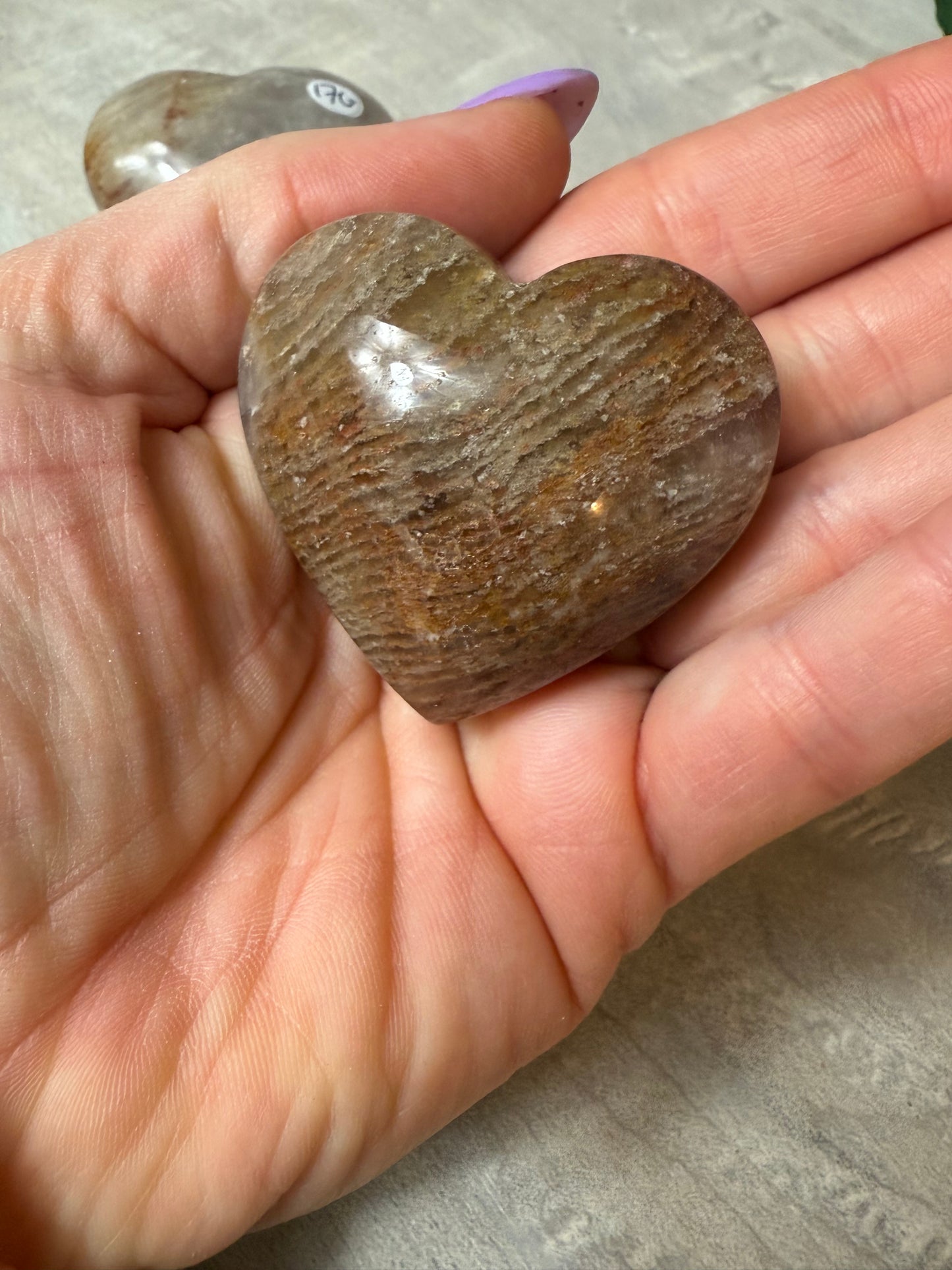 Thousand Layer Garden Quartz Heart