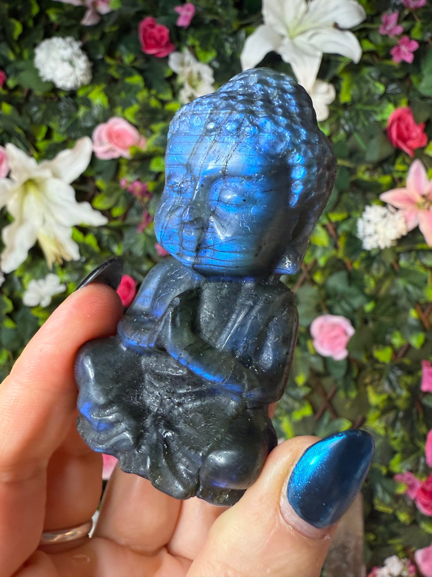 Labradorite Buddha