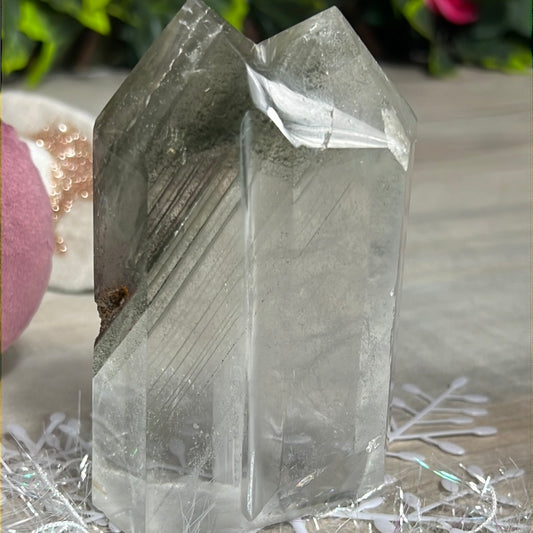 Twin Phantom Garden Quartz Tower Point