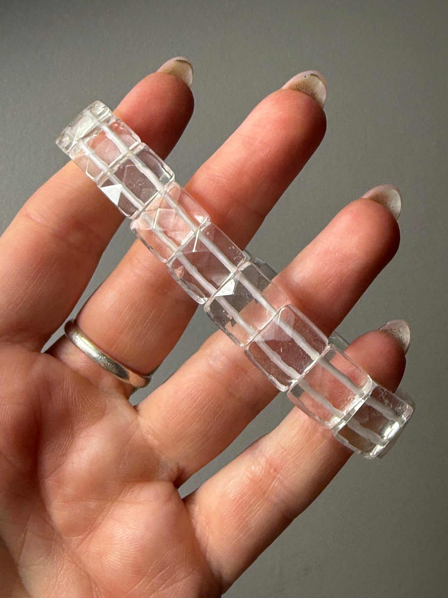 Clear Quartz Bangle Bracelet