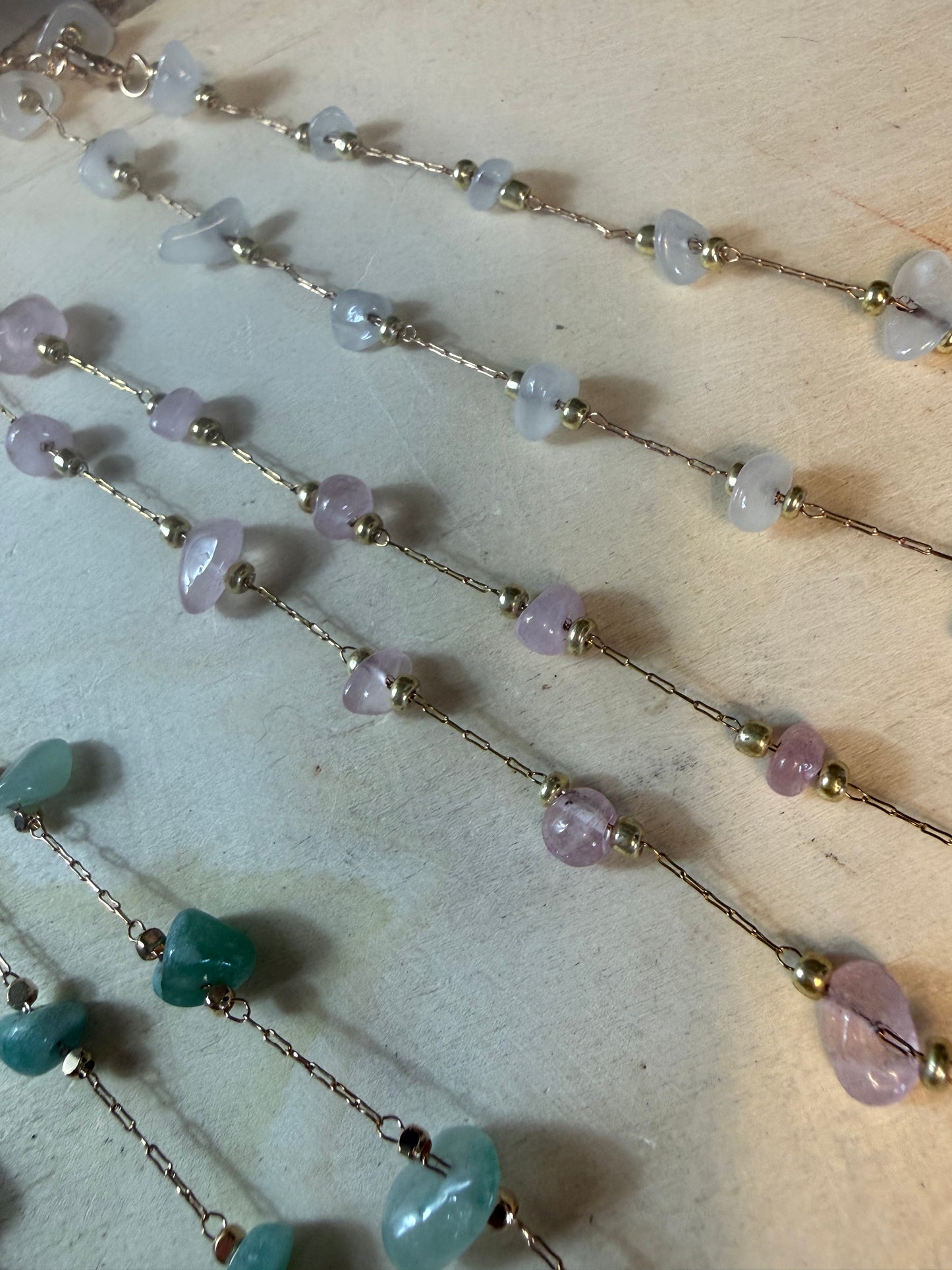 Beaded Gem Necklace