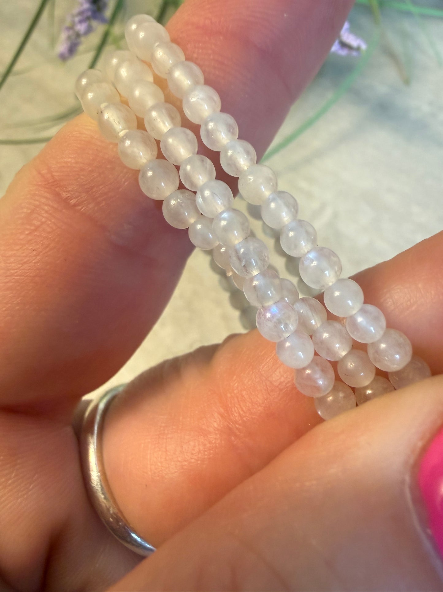 Moonstone bracelet - 3mm