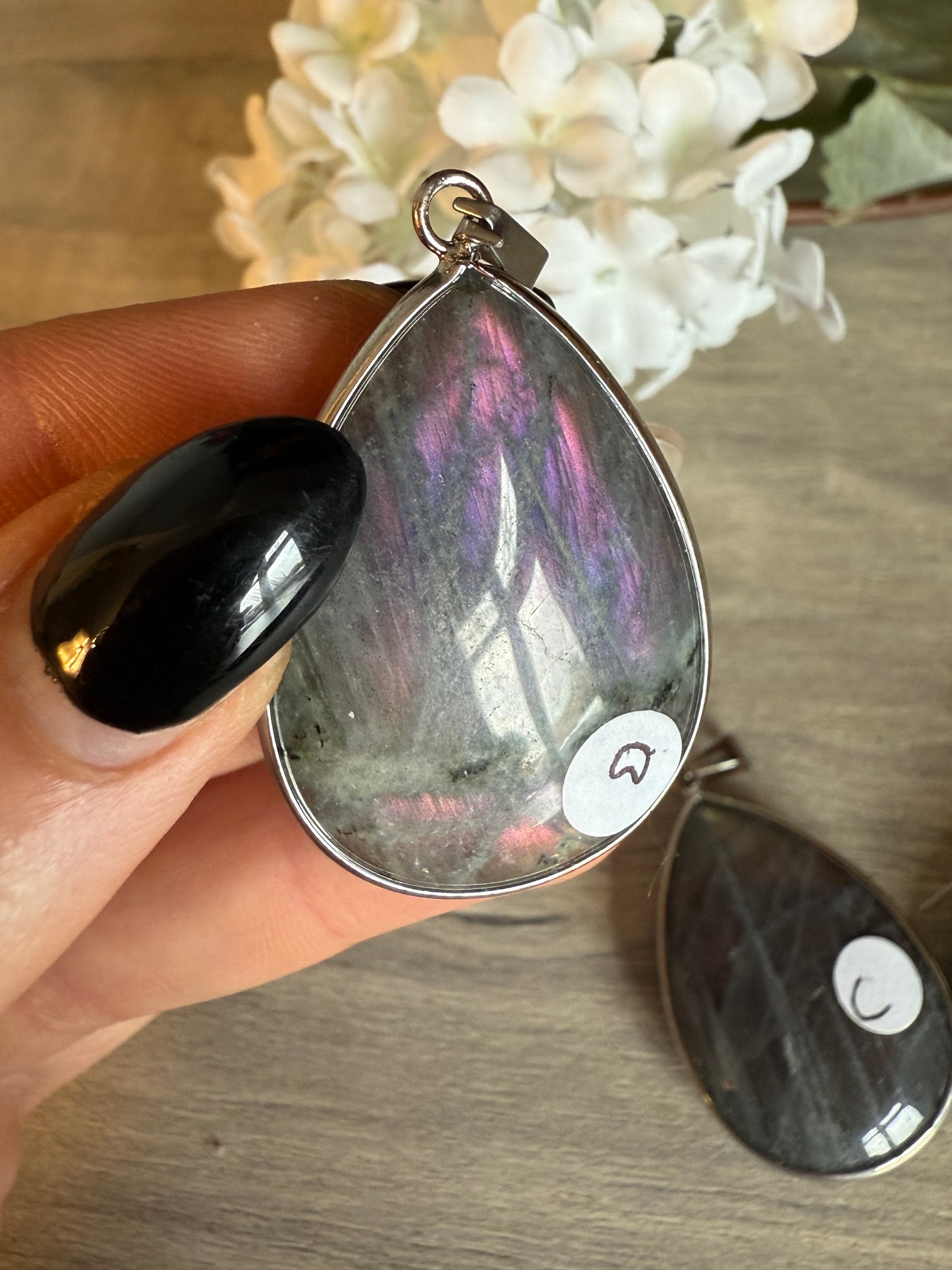 Lab Labradorite Pendant / keying