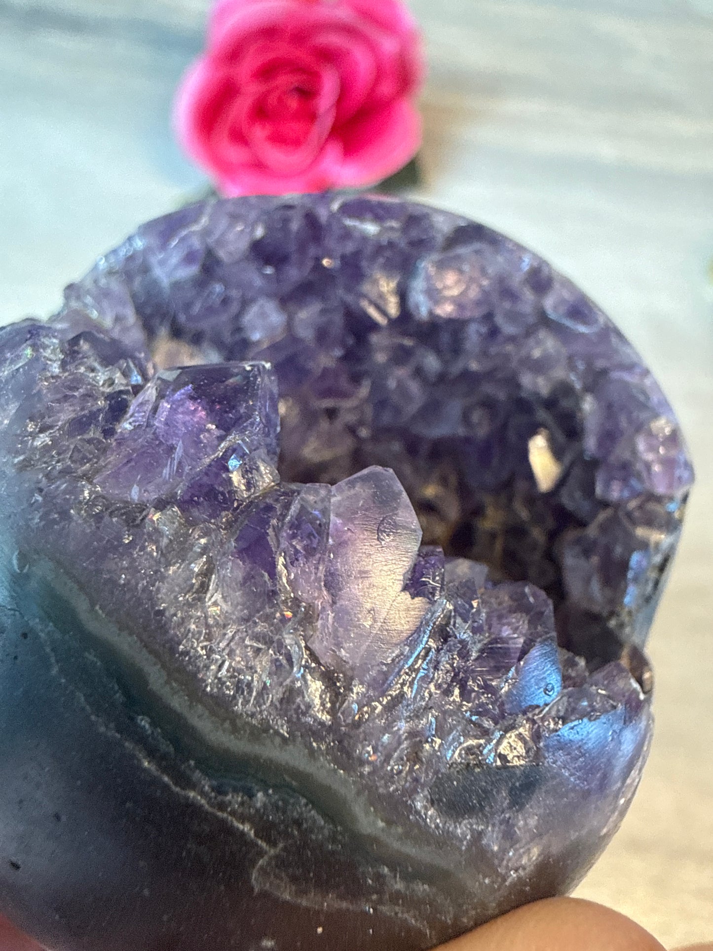 Druzy Amethyst Sphere