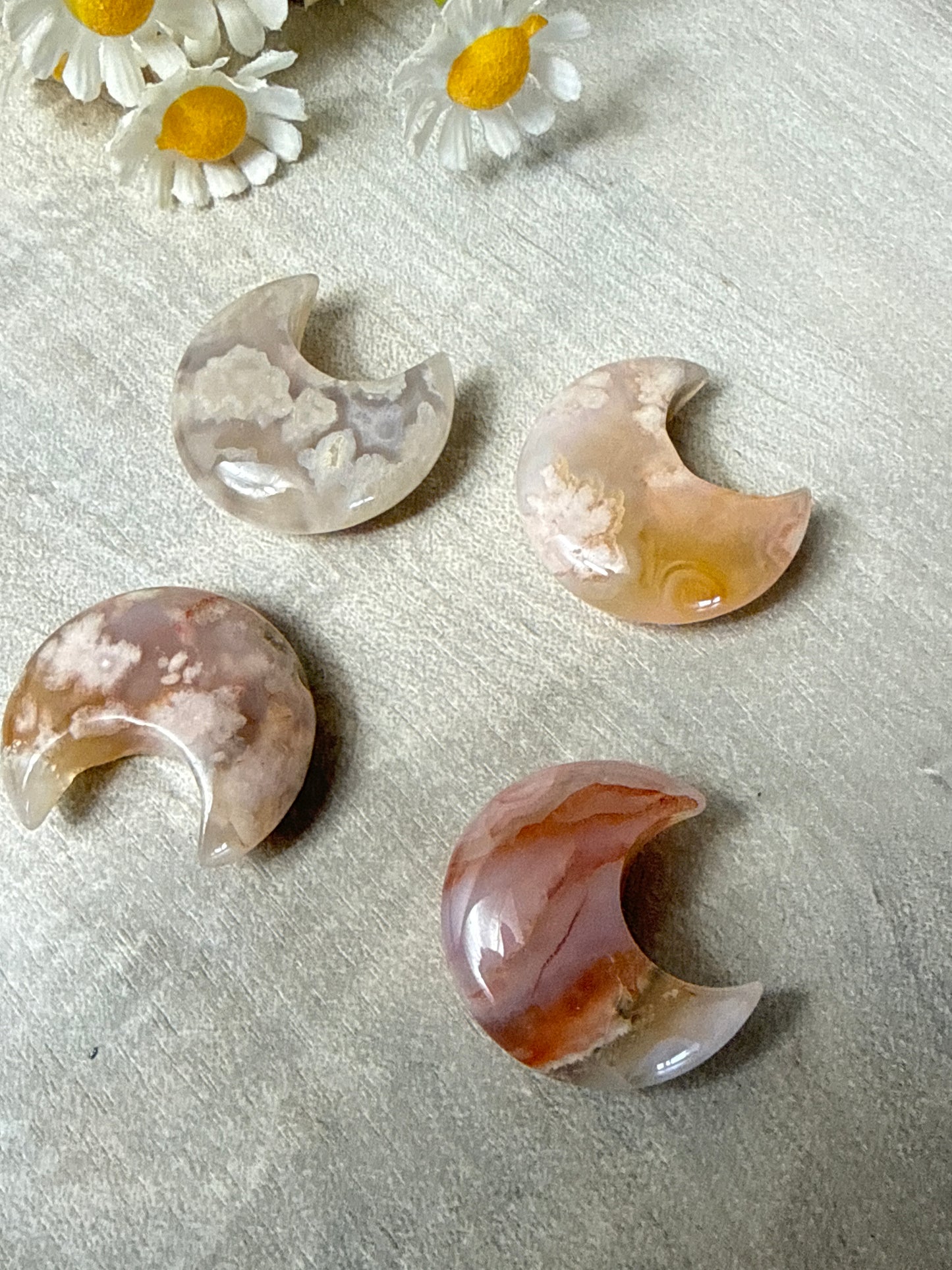 Flower Agate / Sakura Agate Moon
