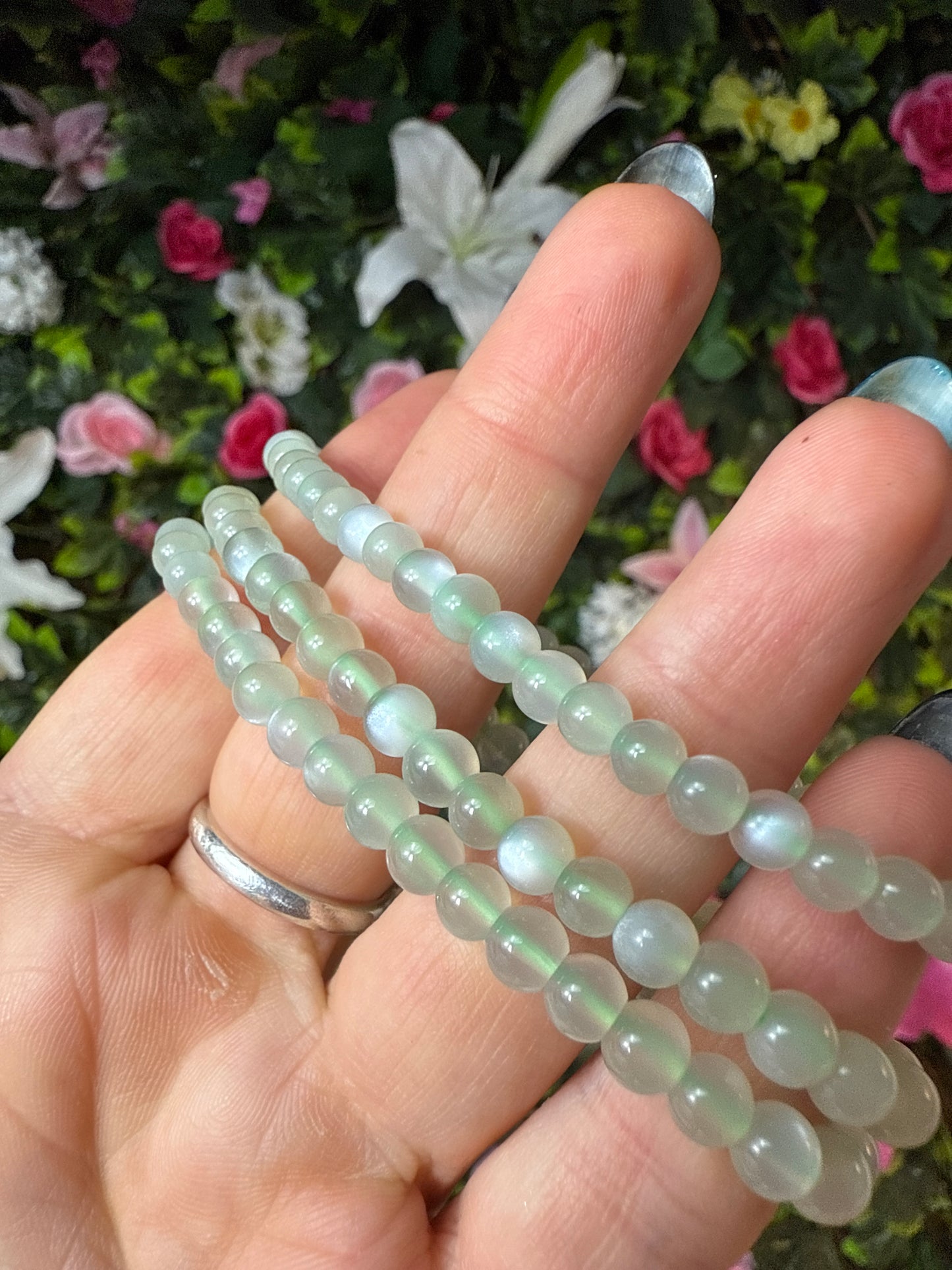 Green Moonstone Bracelet
