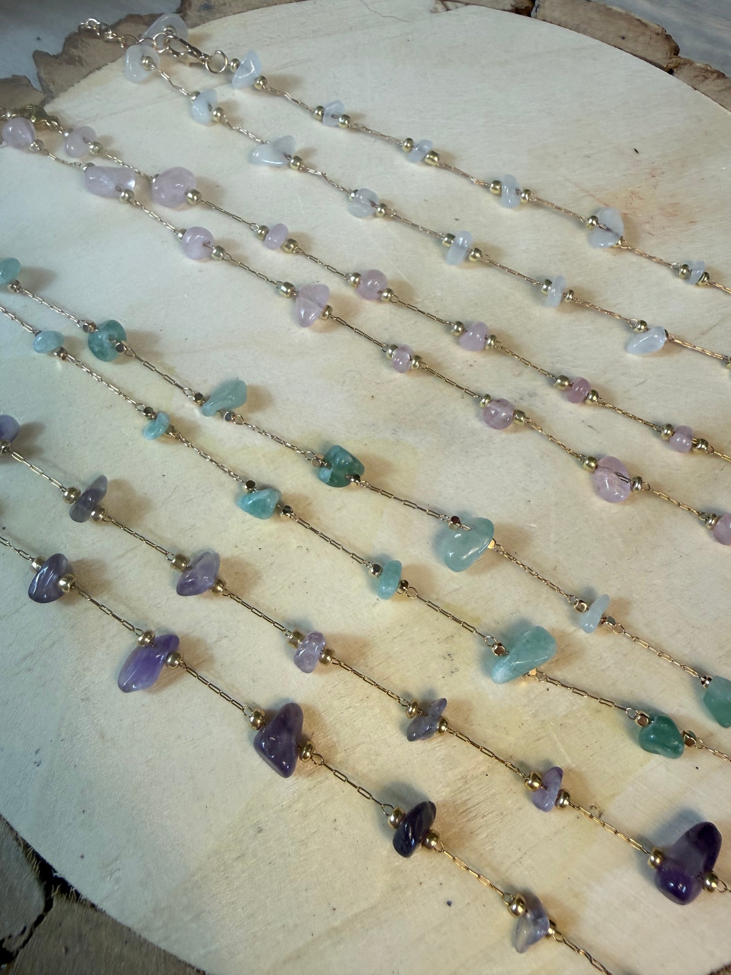 Beaded Gem Necklace
