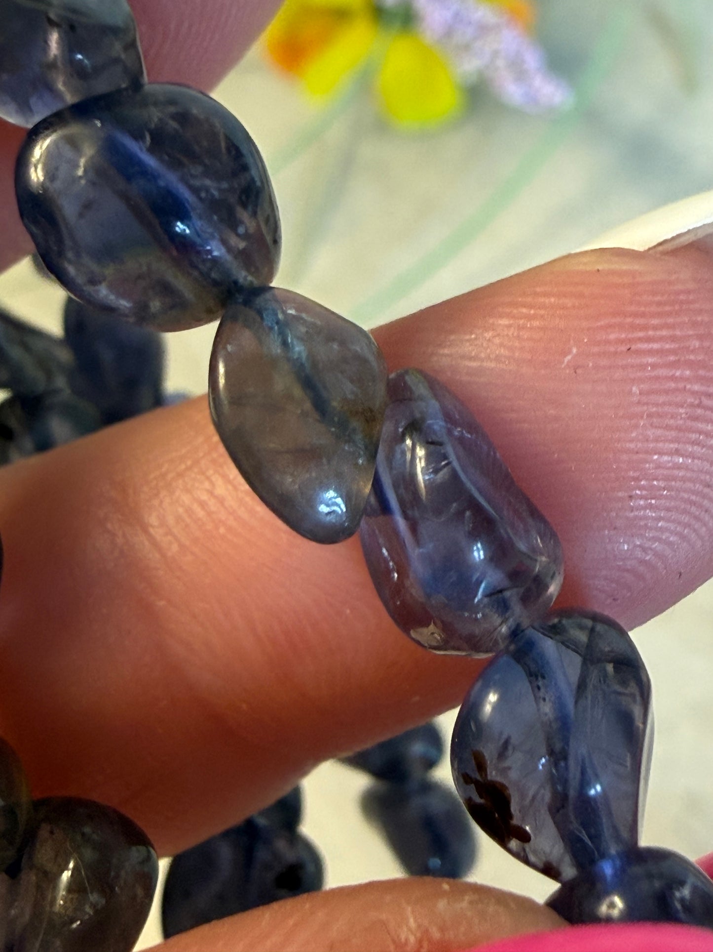 Iolite nugget Bracelet