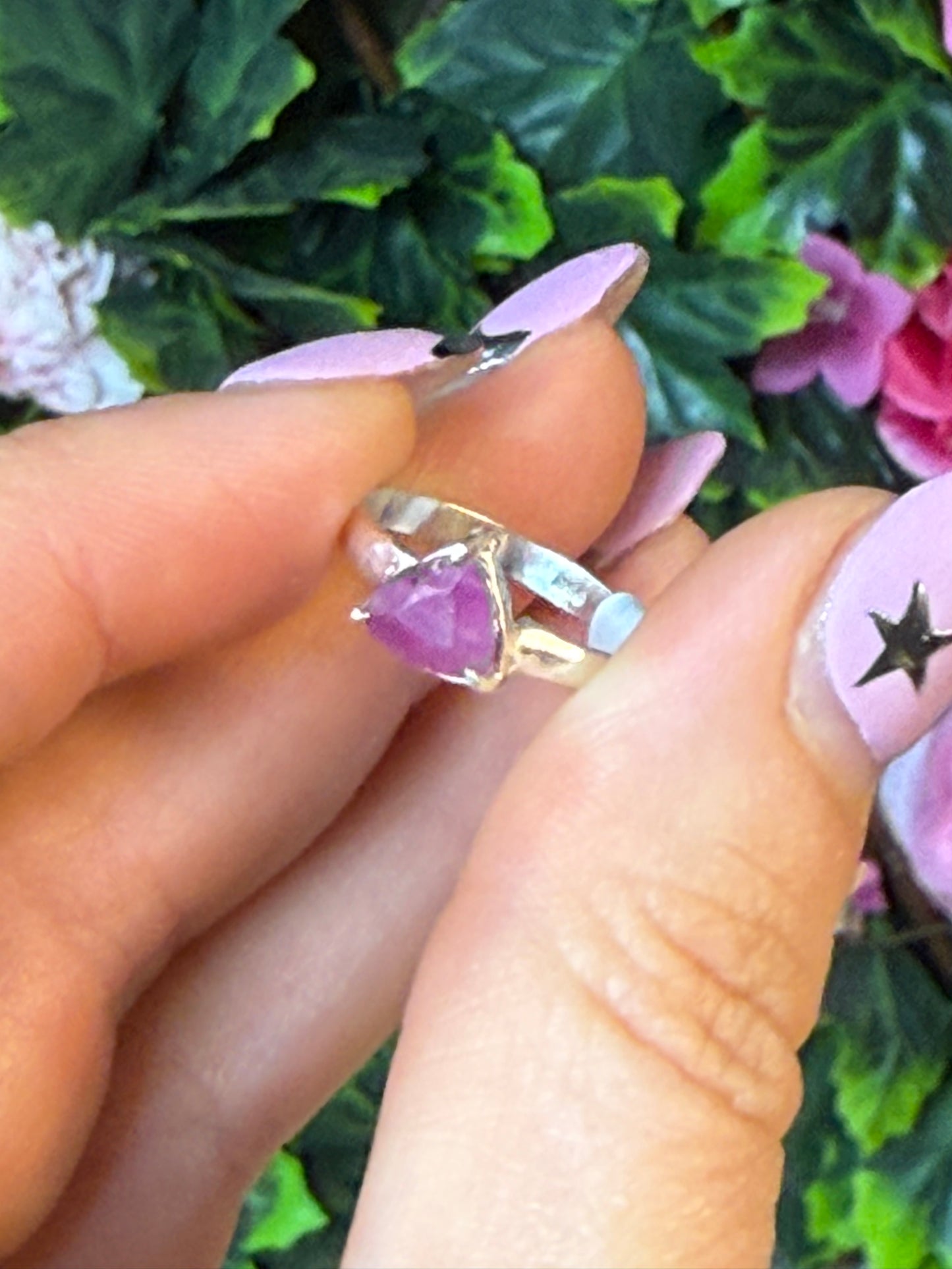 Ruby 925 Silver Ring - Size M