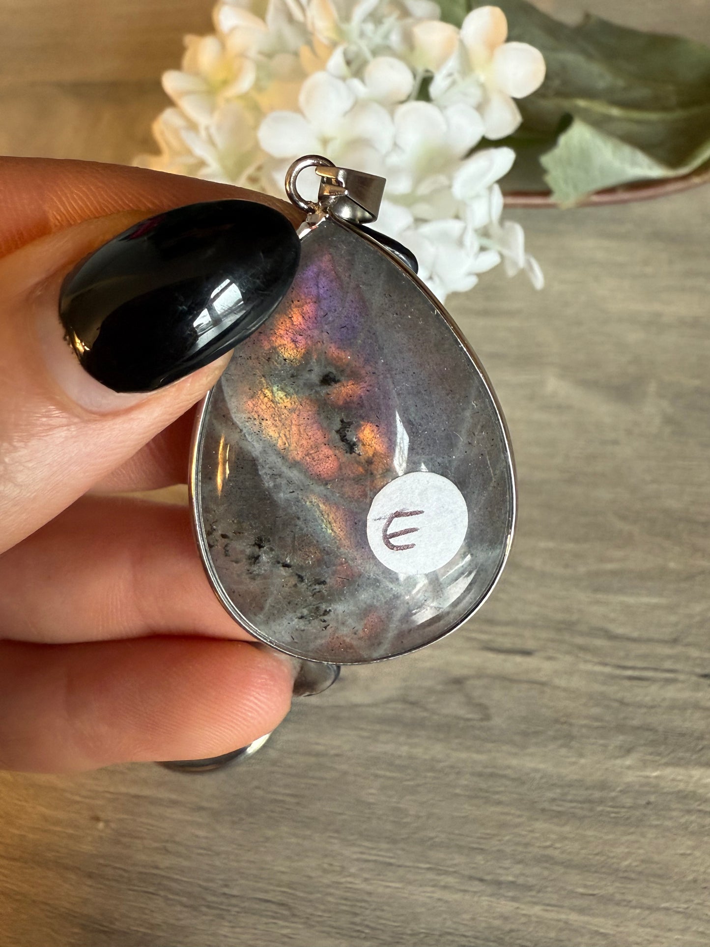 Lab Labradorite Pendant / keying