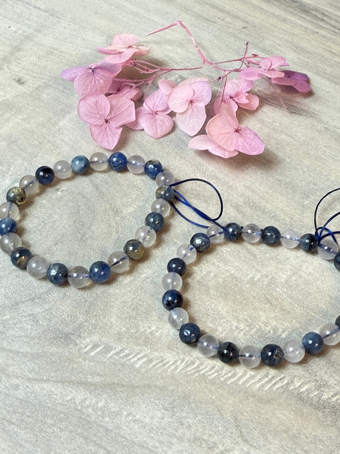 Kyanite & Quartz Mix Bead Bracelet