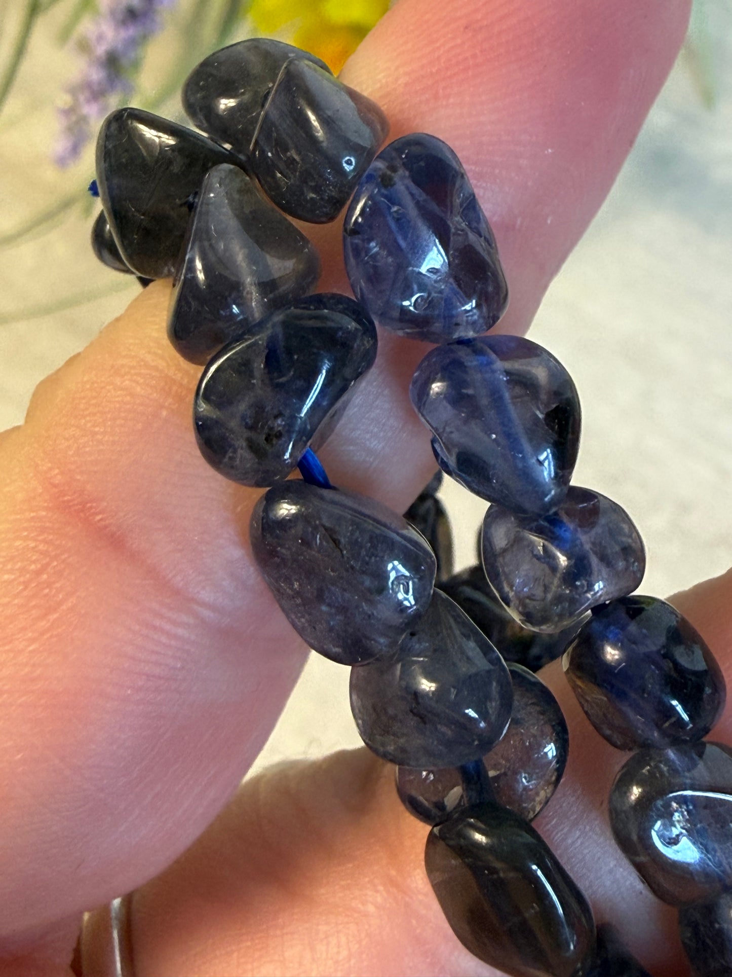 Iolite nugget Bracelet