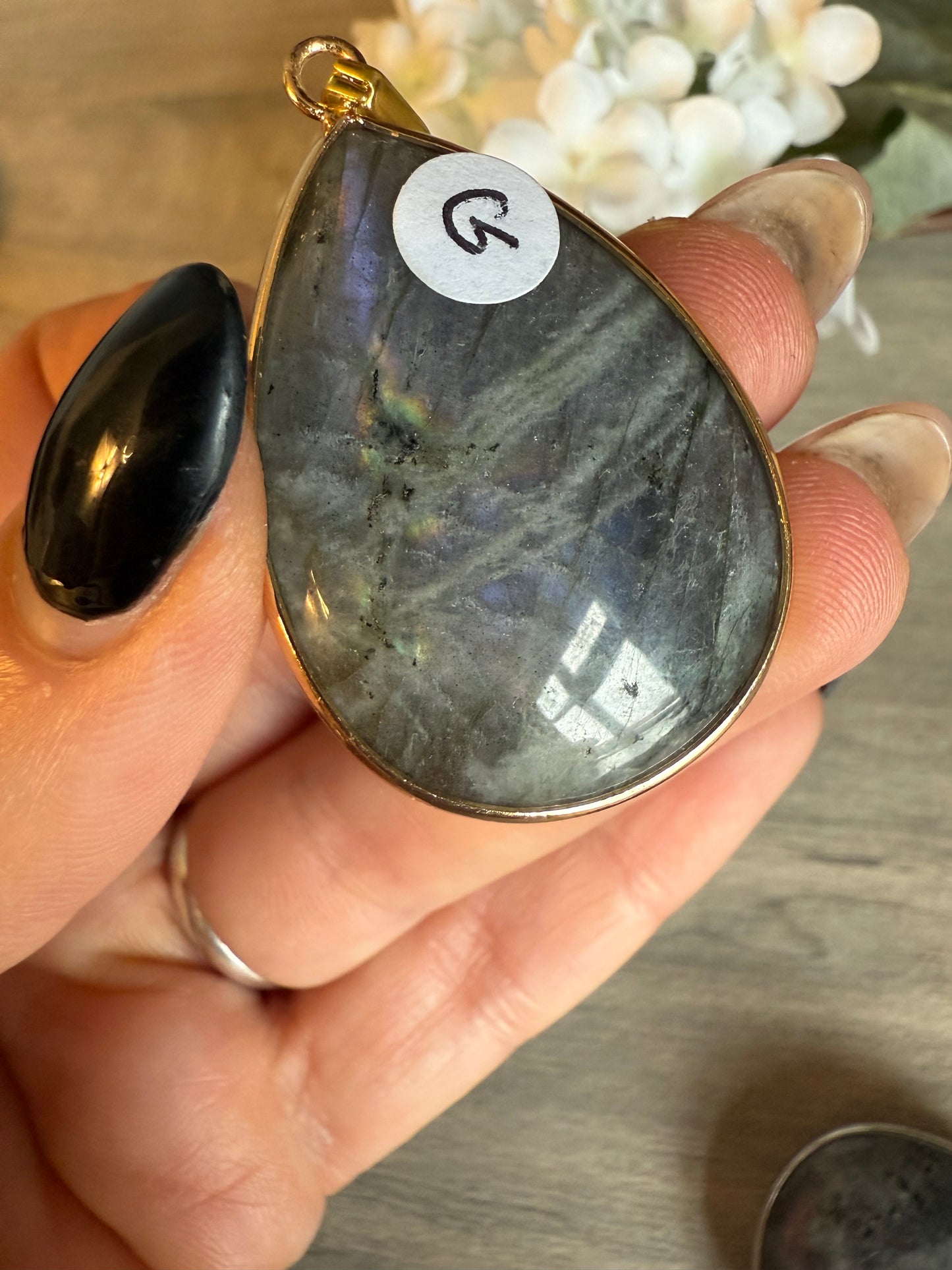 Lab Labradorite Pendant / keying