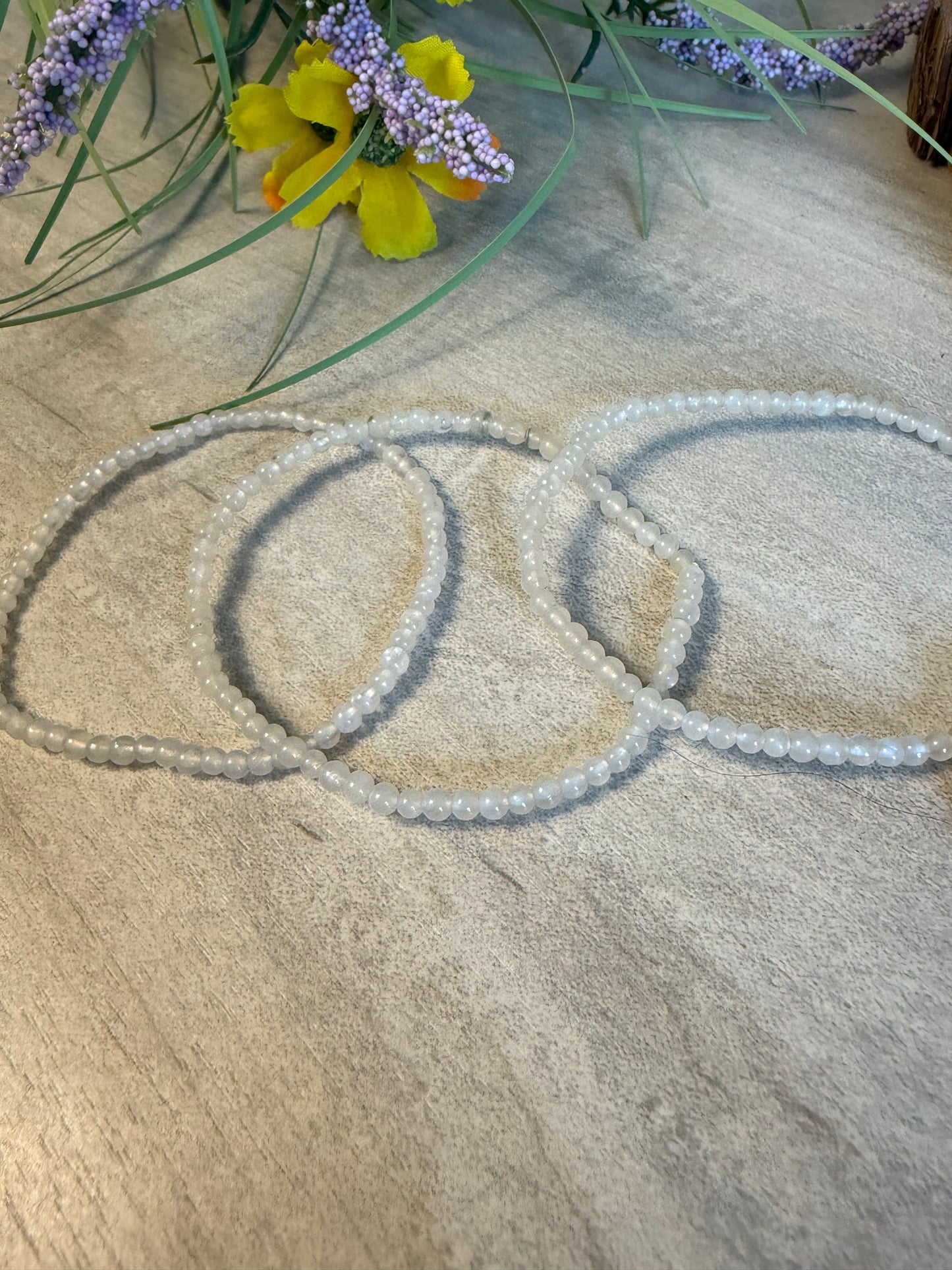 Moonstone bracelet - 3mm