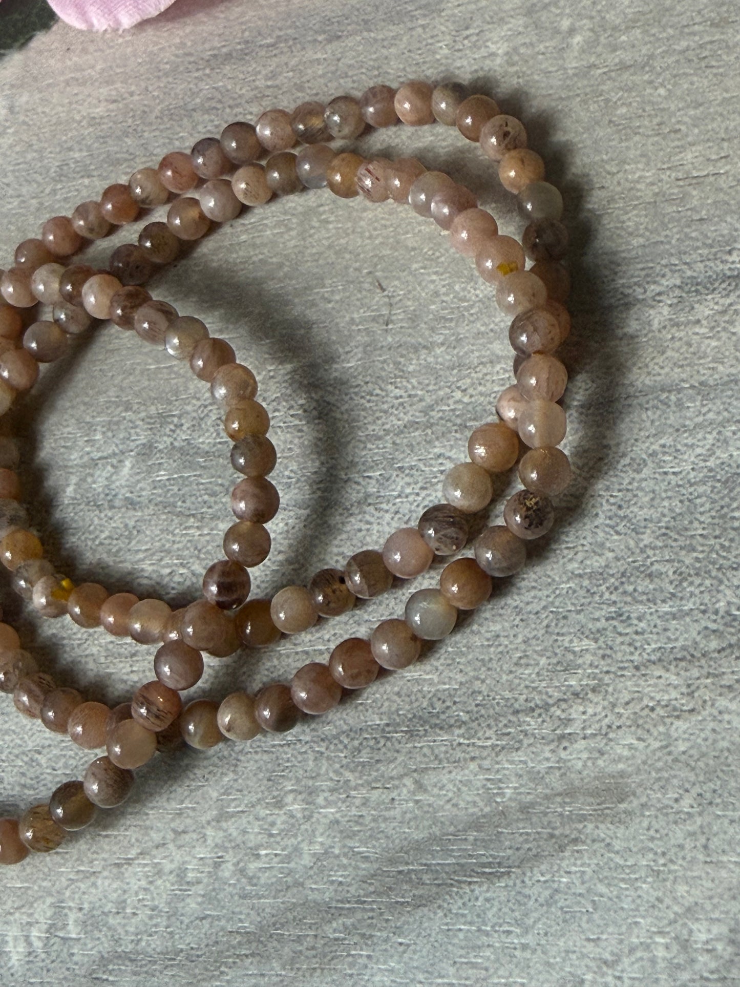 Black Moonstone 4mm Bracelet