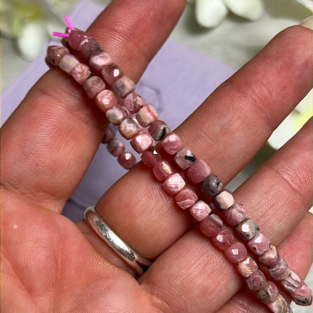 Rhodochrosite Facet Bracelet