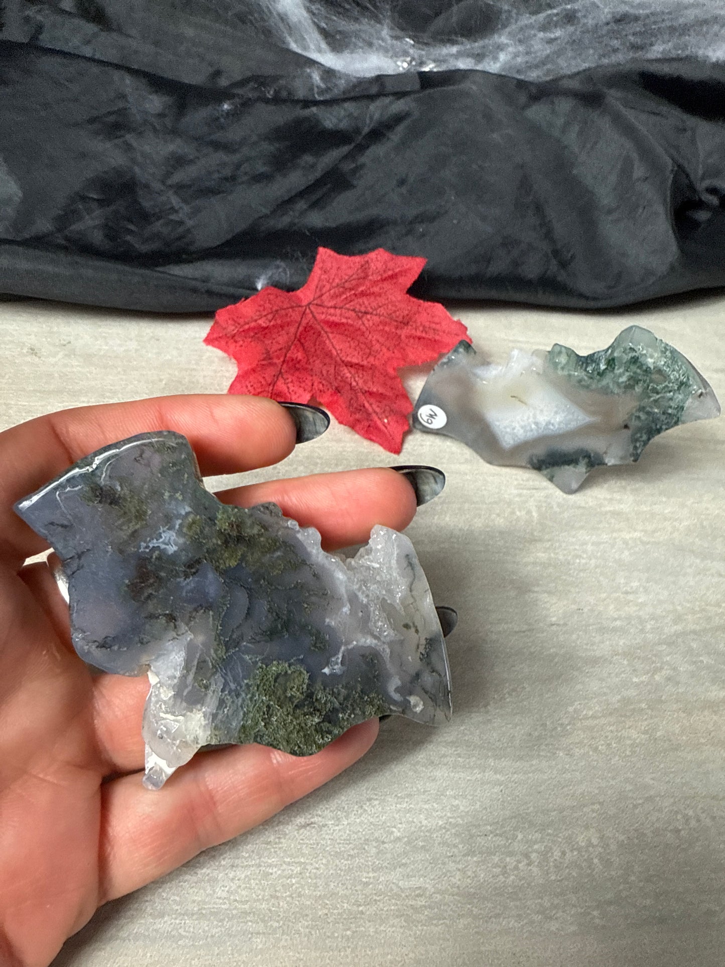 Moss agate bat