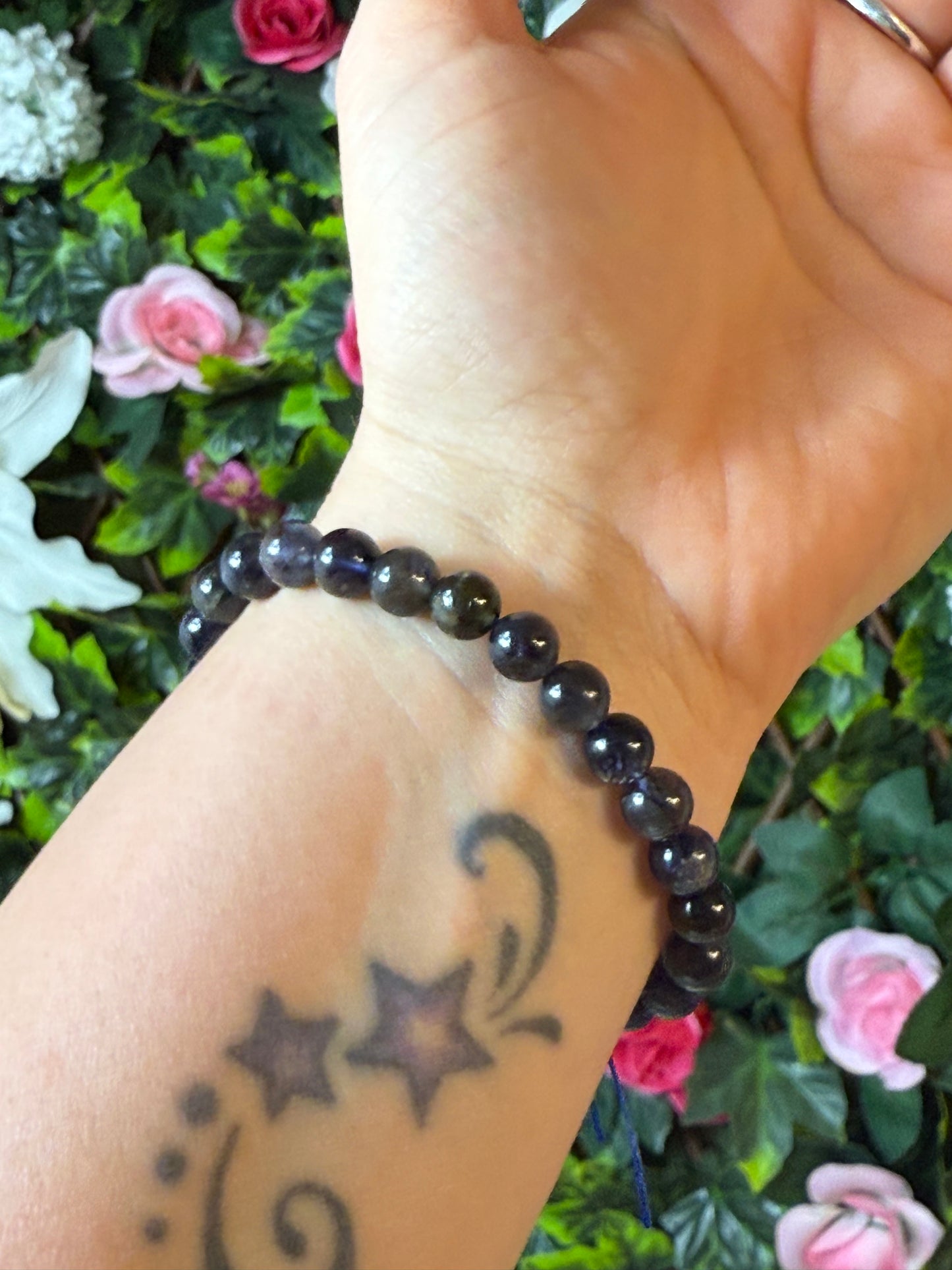 Iolite Bead Bracelet