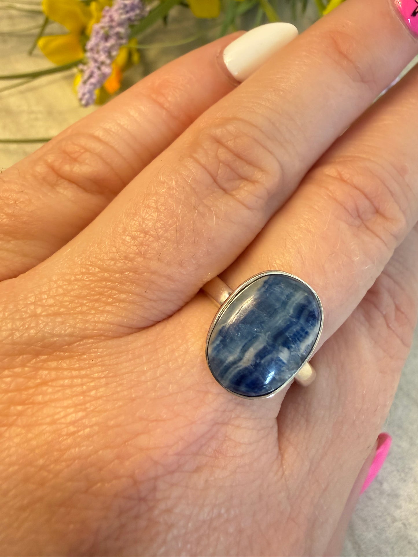 Scheelite Adjustable 925 Silver Ring