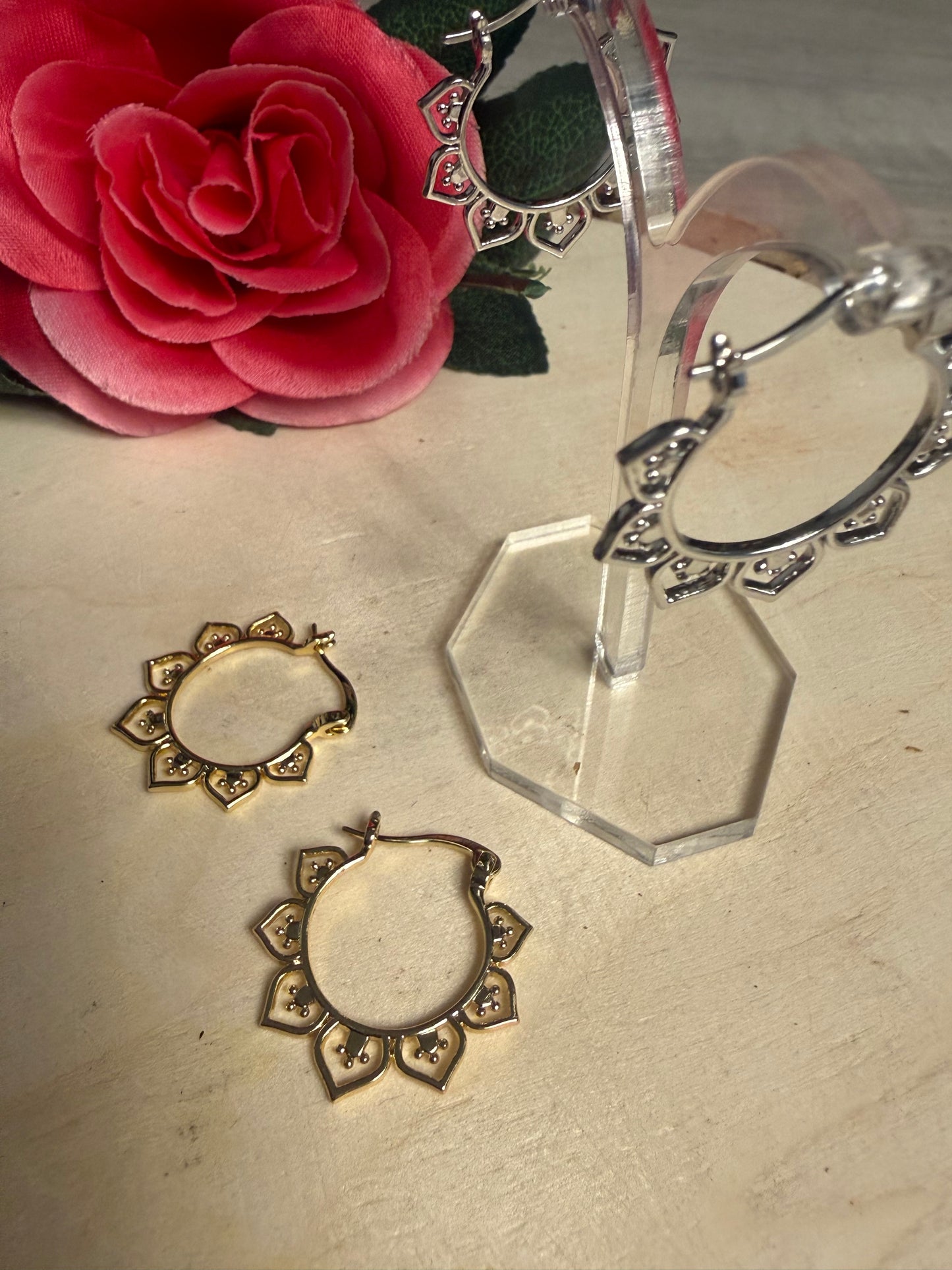 Boho hoop Earrings