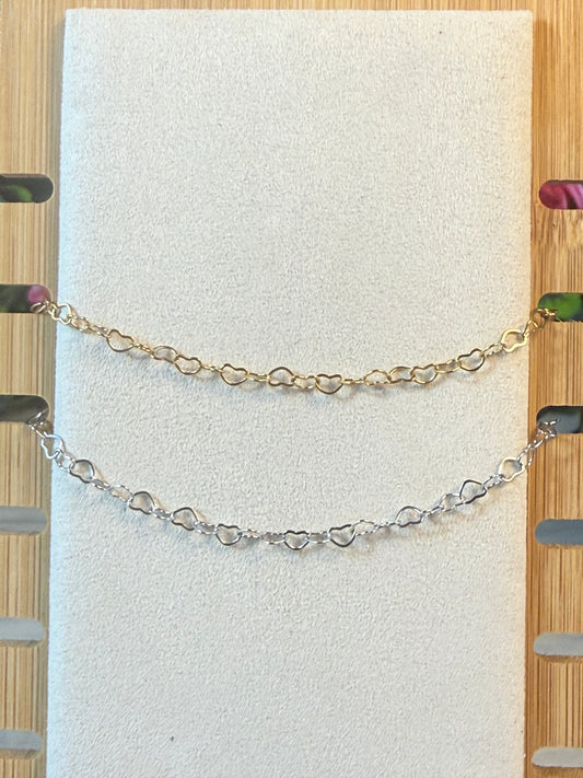 Hearts necklace chain
