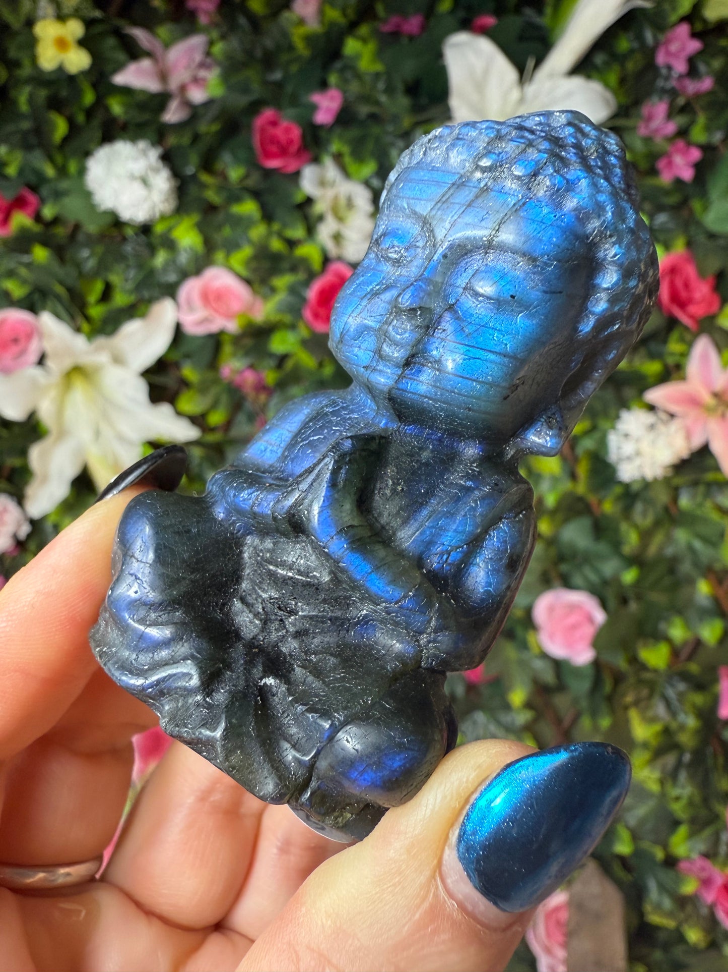 Labradorite Buddha