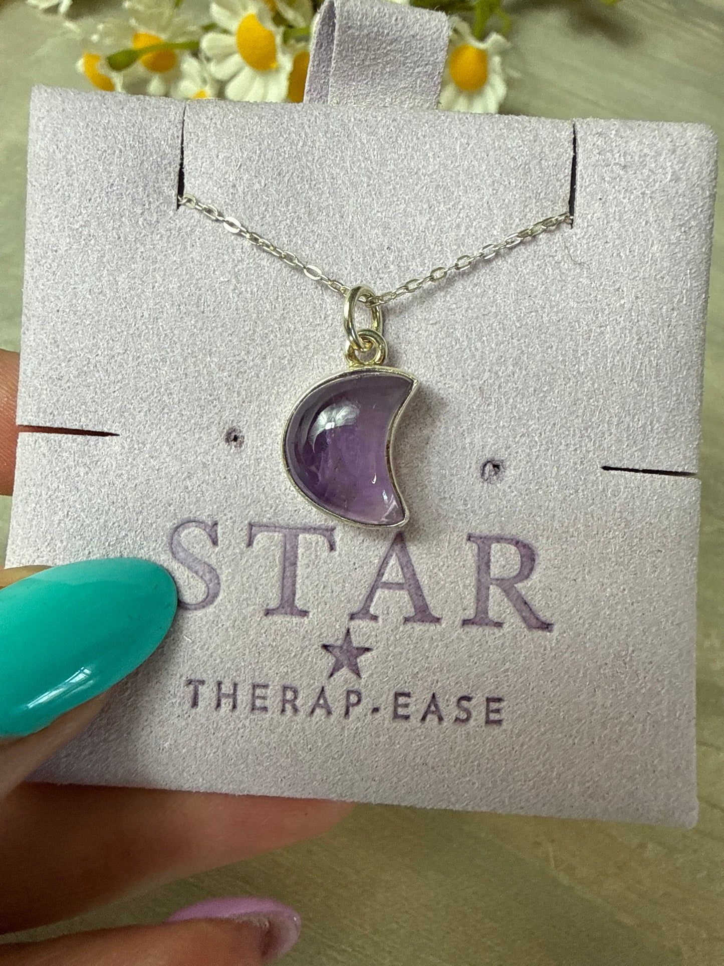 Amethyst Moon 925 Silver Pendant