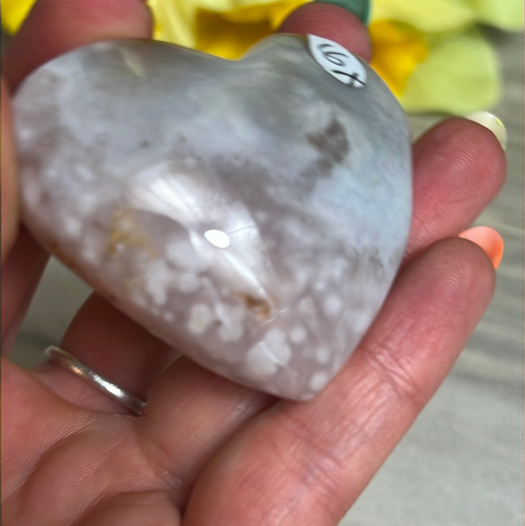 Brazilian Pink Amethyst Heart