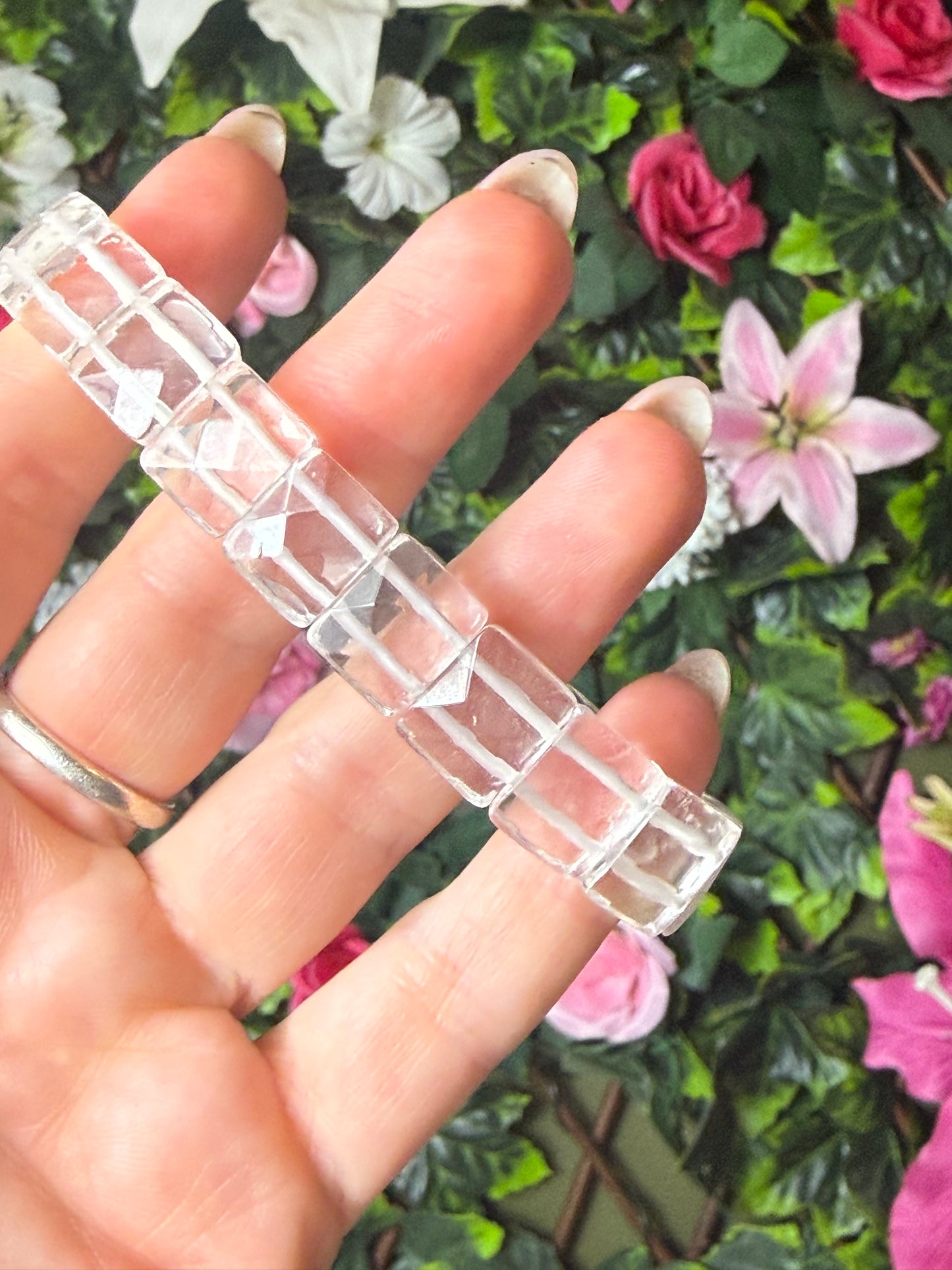 Clear Quartz Bangle Bracelet